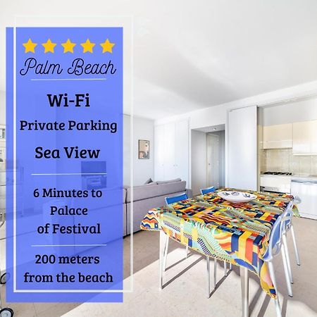 Palm Beach- Free Wifi- Parking- Sea View Lägenhet Cannes Exteriör bild